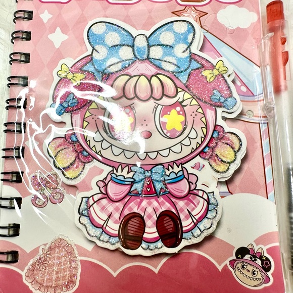 Bundle of 10 Kids Spiral Notebooks - Pink, Blue, Yellow - Picture 5 of 9